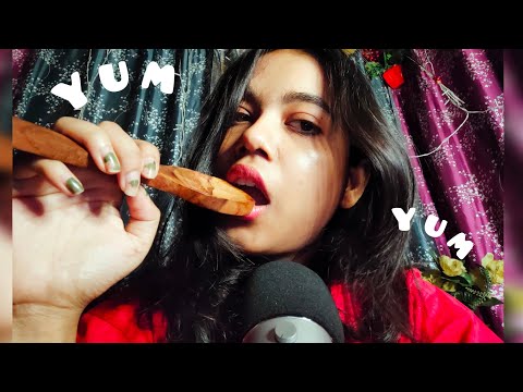 INDIAN ASMR~EATING YOU WITH BIG WOODEN SPOON