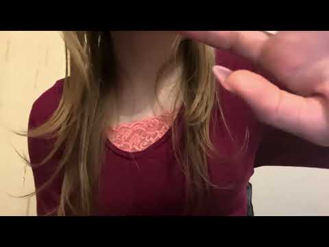 ASMR applying face mask / mouth sounds 