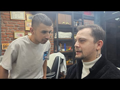 I get a new Hair Cut with Asmr barber Veysel Young