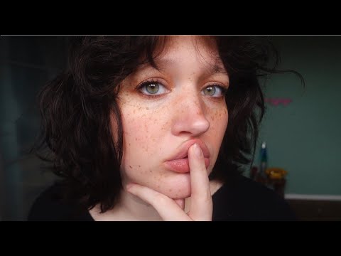 ASMR lip care routine and whispers (intense mouth sounds, ramble, lip oil, scrub and mask)