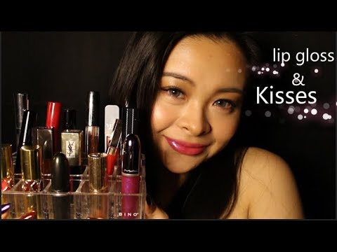 lip gloss application asmr