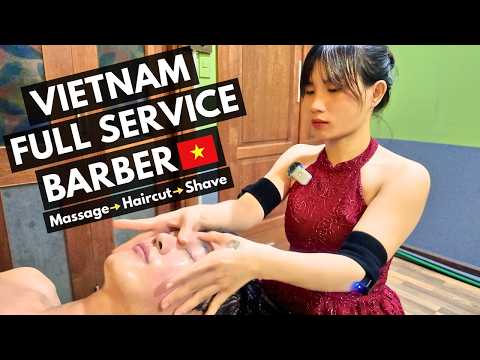 ASMR 가성비 최고의 베트남 로컬 이발소 풀서비스