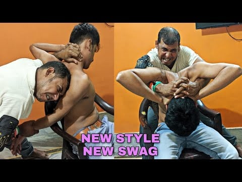 Cracking Special Relaxing Head & body massage by asim barber | hair crack and neck crack ASMR