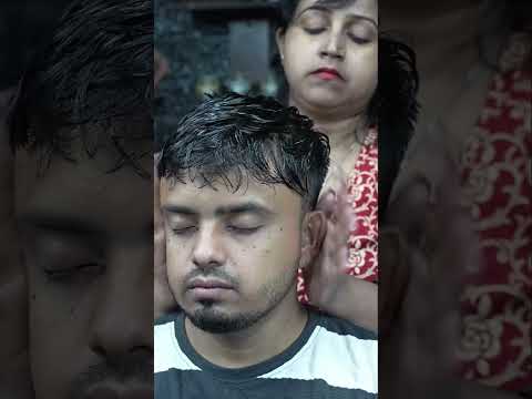 Chaitali Barber Magical Ear Fingering & ASMR Scalp Tapping for Ultimate Relaxation #shorts