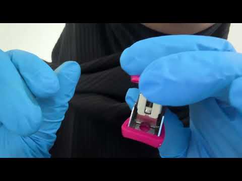 ASMR | Sharp or dull sensory test (camera tapping, touching, glove sounds)