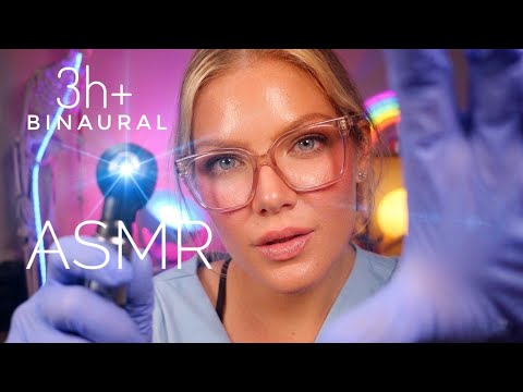 ASMR Absolute Ear to Ear Meticulous Inspection👂3h+ Otoscope Care, Ear Cleaning, Up Close Whispers