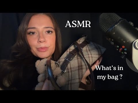ASMR What’s In My Bag ( Tapping, Keychain Jingles & Scratching)