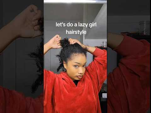 day 1 of doing a lazy girl hairstyle