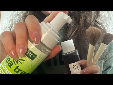 ASMR doing your spring makeup🌸 no talking & no tapping 