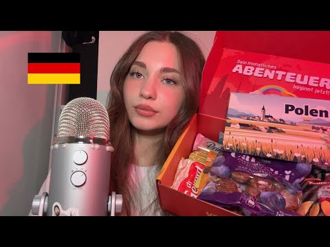 ASMR Trying Polish Snacks 🇵🇱 (in German⚠️)