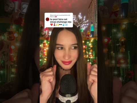 Emoji challenge partie 2 : 🕶️💧🧊 #asmr #emojichallenge #frenchasmr #frissons #tingles