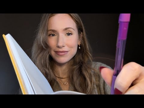 ASMR Sketching Your Face ✏️ Soft Spoken & Whispering | Personal Attention, Relaxing Art Sounds