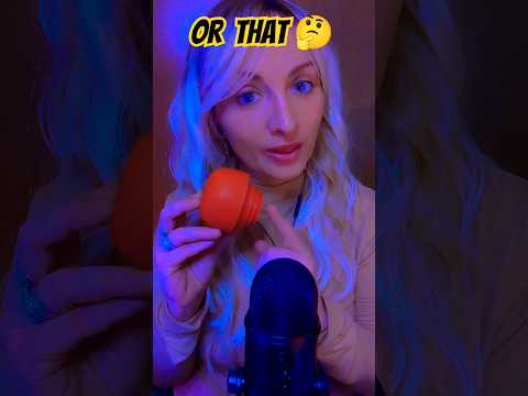 {ASMR} This or That 🤔 #asmr #asmrshorts #shorts #shortsvideo #relax  #asmrtriggers #thisorthat