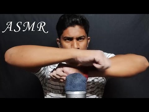 ASMR Fluffy Mic Scratching Sound with Mic Blowing for Sleep