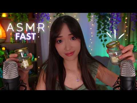 ASMR 💚 Je passe en mode FAST ⚡(fast tapping, hand movement)