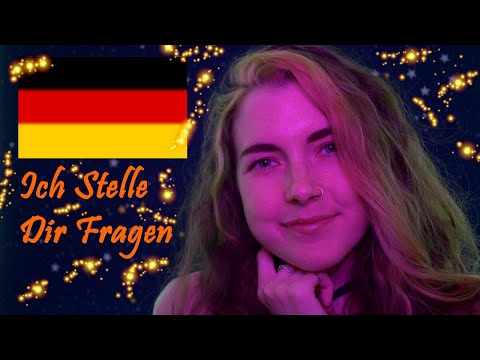 ASMR Deutsch: Ich Stelle Dir Fragen! (Mouth Sounds, Handbewegungen, Personal Attention