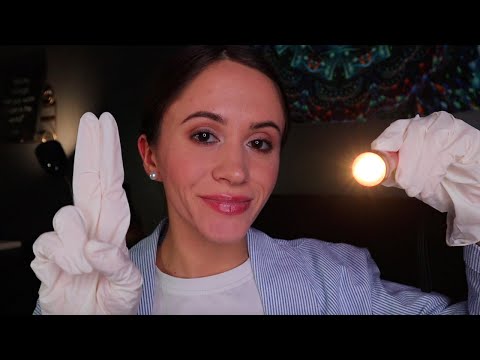 ASMR / Cranial Nerve Exam (whispered medical roleplay)