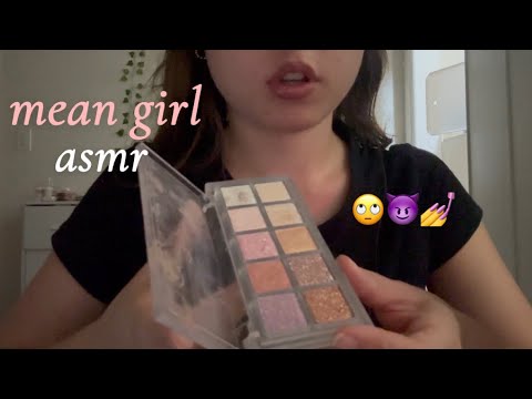 ASMR mean girl does your makeup | custom for fernando
