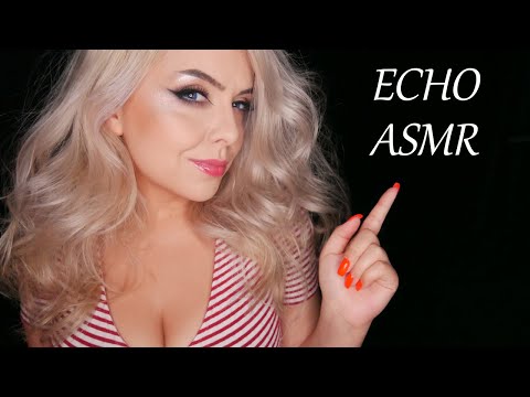 ECHO ASMR/ Cave Effect. Water sounds, Finger Fluttering! Perfect for sleep😴 | 4k