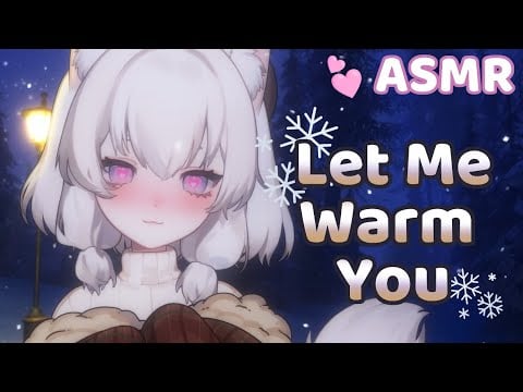 【ASMR 】Catgirl Keeps You Warm in the Snow  (Ear Fluffing/Soft-Talking/Kisses/Licking)
