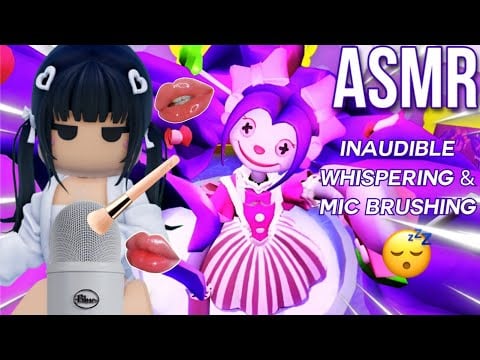 Roblox ASMR ~ Inaudible Whispering + Mic Brushing on 100% SENSITIVITY 💗 (Escape Evil DollHouse!)