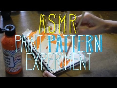 ASMR Paint Pattern Experiment | No Talk | LITTLE WATERMELON