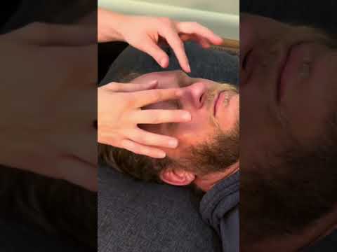 Real Person ASMR Eyebrow Massage #relaxing #facial #asmr #asmrmassage