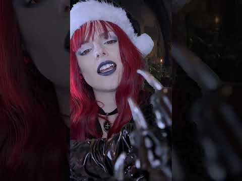 full vid on page #asmr #asmrroleplay #vampire #asmrmouthsounds #asmreating #cosplay #christmas #vamp