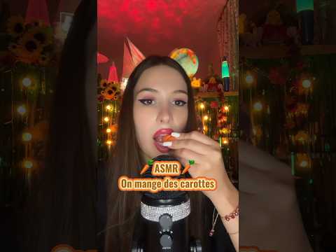 🥕 ASMR Carottes 🥕 #asmrvideo #mouthsounds #eatingsounds #carrot #oddlysatisfying