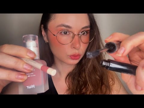 ASMR doing your makeup nonsensical roleplay 💋💄