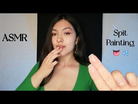 Asmr SPIT PAINTING súper INTENSO + MOUTH SOUNDS - Jenn ASMR