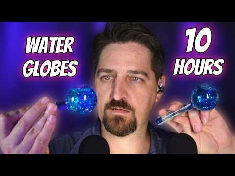 ASMR 10 Hours 💧 Water Ice Globes (No Talking)