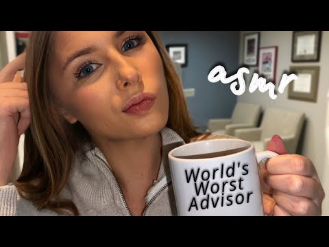 ASMR Roleplay | Worst College Advisor Plans Your Schedule 🏫📌📚 (+Typing Sounds)