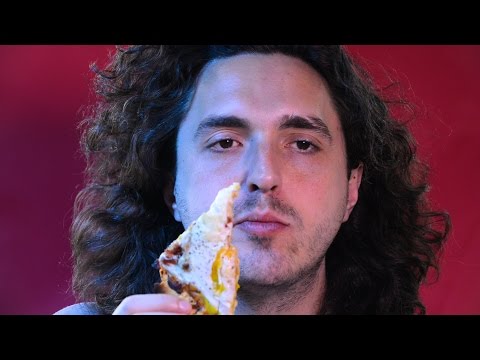 ASMR Eating Croque Madame Pizza 먹방 피자