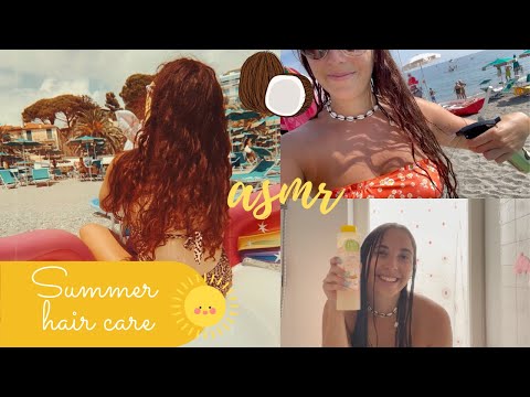 🌞ASMR🌞Summer Hair Care Routine🌞Whispered🌞Italian Accent