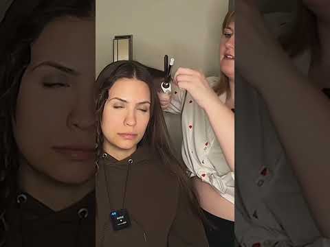 ASMR Hair Curling and Styling 💙 #asmr #asmrsounds #asmrhair #asmrtingles #asmrhaircurling