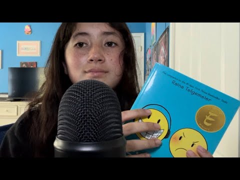ASMR Book Tapping + Mouth Sounds