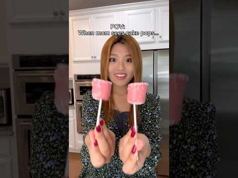 POV: WHEN MOM SEES CAKE POPS #shorts #viral #mukbang