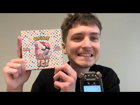 ASMR Opening Japanese Pokemon 151! (Tapping, Whispered, Card Sounds, Scissor Sounds)