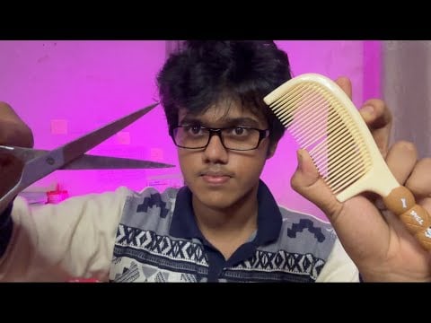 4 Minutes ASMR Fast Haircut & Massage 