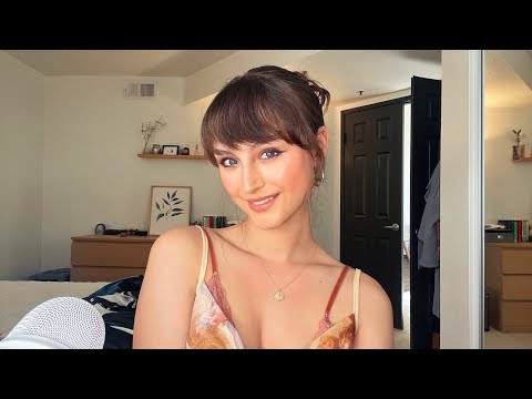 ASMR ~ Get Ready with Me! (gum chewing, mouth sounds, makeup application)