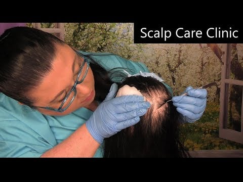 ASMR Scalp Care Clinic (Scalp Check and Treatment, Fizzy Sounds, Scalp Massage) Medical Roleplay