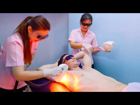 ASMR: Permanent IPL Laser Hair Removal & Shave (4th Session)