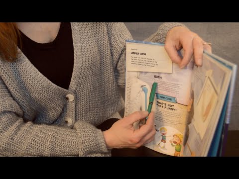 Asmr - Flipping Through/ Reading Human Body Book - Softly Spoken