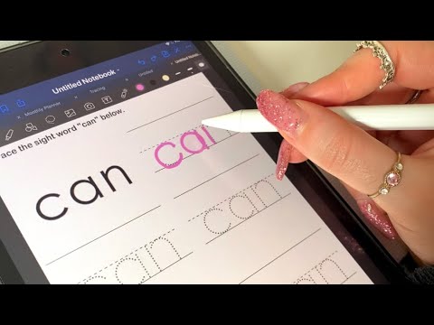 ASMR Tracing & Tapping on iPad & Books ♡ edafoxx ASMR