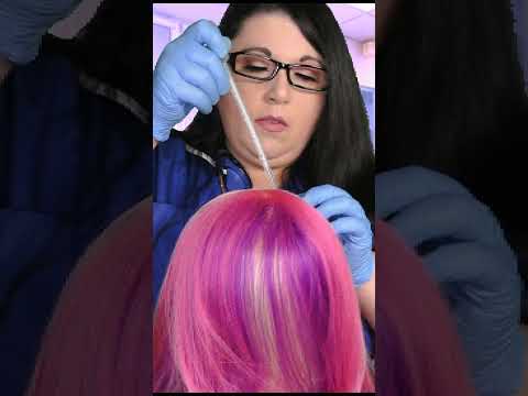 ASMR Lice Check, Treatment and Removal #Shorts
