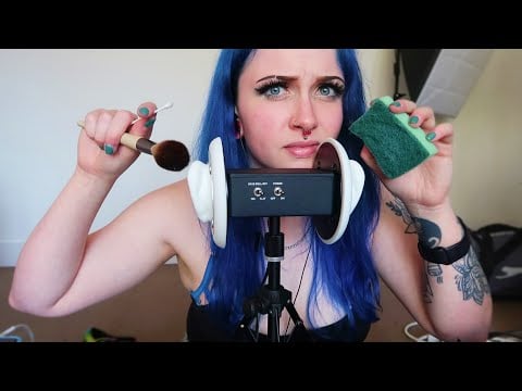 ASMR FAST & AGGRESSIVE Ear Cleaning & Blowing