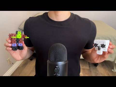 ASMR | Build Halloween figurines with me (Close whispers, inaudible, and plastic sounds)