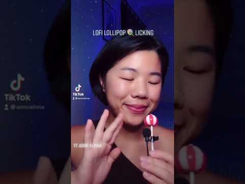 QUICK LOFI LOLLIPOP 🍭 LICKING #asmr #shorts