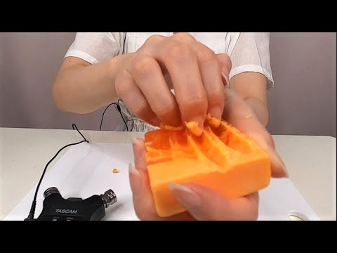 【ASMR】鋭い爪で石鹸をネイルスクラッチング/soap/nail scratching/soft/hard/deep/無言/no talking